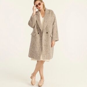 J.Crew Relaxed Brushed Italian Wool Topcoat – XS – Double-Breasted – SOLD OUT